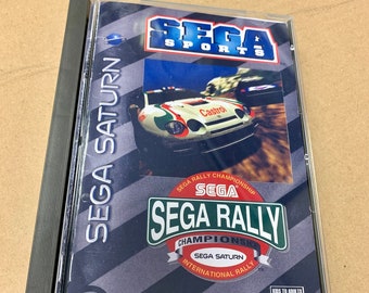 Sega Rally, Sega Saturn, custom case w/inserts & foam READ Description!