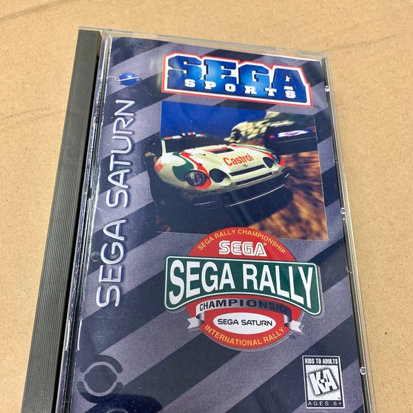 Sega Rally, Sega Saturn, custom case w/inserts & foam READ Description!