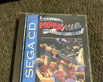 Popful Mail, Sega CD, custom case w/inserts & foam READ Description!