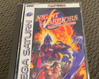 Night Warriors, Sega Saturn, custom case w/inserts & foam READ Description!