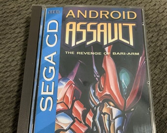 Android Assault, Sega CD, op maat gemaakt hoesje met inzetstukken en schuim LEES Beschrijving!