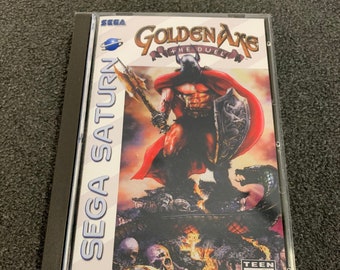 Golden Axe, Sega Saturn, custom case w/inserts & foam READ Description!