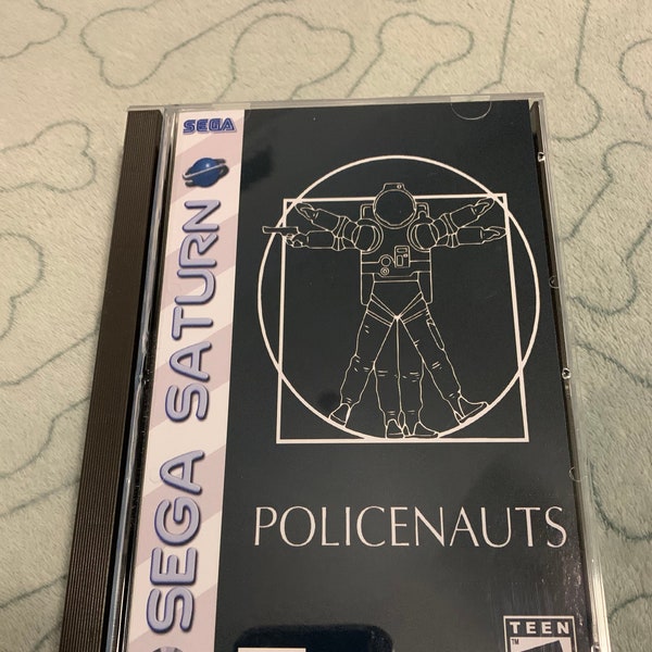 Policenauts, Sega Saturn, custom case w/inserts, foam & CD sleeves READ Description!