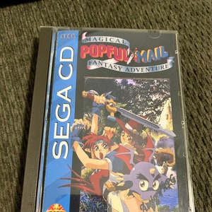 Popful Mail, Sega CD, custom case w/inserts & foam READ Description!