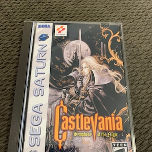 Castlevania Symphony of the Night Sega Saturn, custom case w/inserts & foam READ Description!
