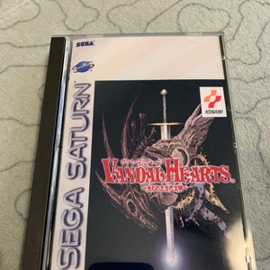Vandal Hearts, Sega Saturn, custom case w/inserts & foam READ Description!