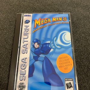 Mega Man 8, Sega Saturn, estuche personalizado con insertos y espuma ¡LEE la descripción!
