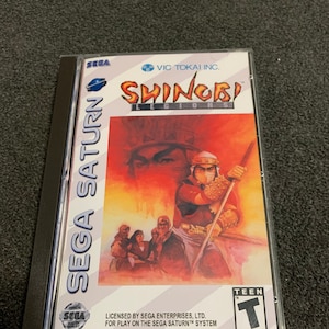 Shinobi, Sega Saturn, custom case w/inserts & foam READ Description!