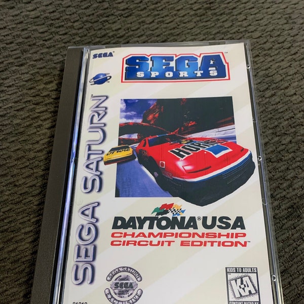 Daytona USA Championship Edition, Sega Saturn, custom case w/inserts & foam READ Description!