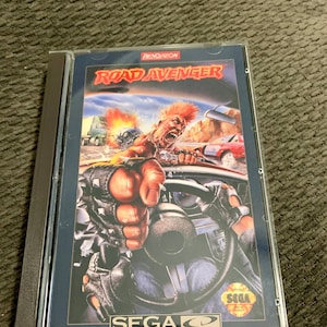 Road Avenger, Sega CD, custom case w/inserts & foam READ Description!