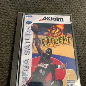 NBA Jam Extreme, Sega Saturn, custom case w/inserts & foam READ Description image 1