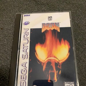 Doom, Sega Saturn, custom case w/inserts & foam READ Description!