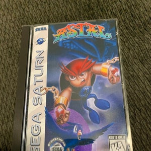 Astal, Sega Saturn, custom case w/inserts & foam READ Description!