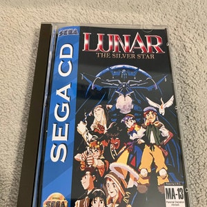 Lunar The Silver Star, Sega CD, custom case w/inserts & foam READ Description!