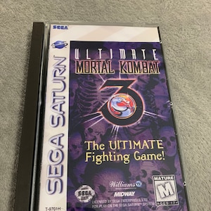 Ultimate Mortal Kombat 3, Sega Saturn, custom case w/inserts & foam READ Description!