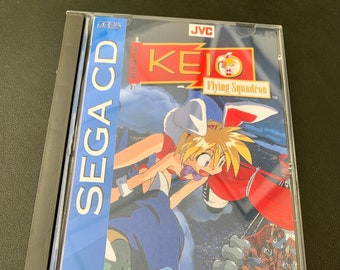 Keio Flying Squadron, Sega CD, custom case w/inserts & foam READ Description!