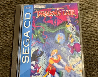 Dragon's Lair, Sega CD, custom case w/inserts & foam READ Description!