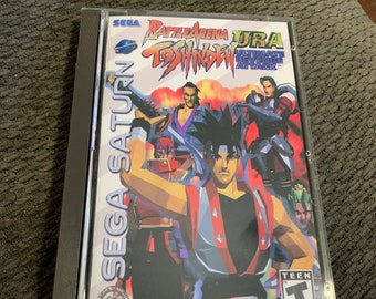 Battle Arena Toshinden URA, Sega Saturn, custom case w/inserts & foam READ Description!