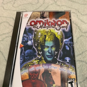 Omikron the Nomad Soul, Sega Dreamcast, custom long box case w/inserts & foam READ Description!