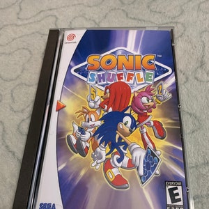 Sonic Shuffle, Sega Dreamcast, custom long box case w/inserts & foam READ Description!