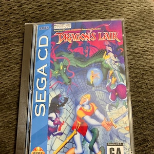 Dragon's Lair, Sega CD, custom case w/inserts & foam READ Description image 1