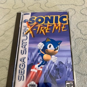 Sonic Xtreme, Sega Saturn, custom case w/inserts & foam READ Description!