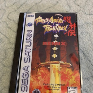 Toshinden Remix, Sega Saturn, custom case w/inserts & foam READ Description!