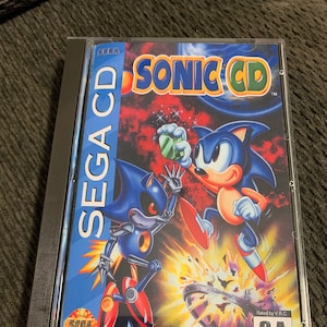 Sonic CD, Sega CD, custom case w/inserts & foam READ Description!