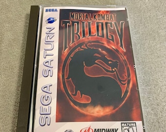 Mortal Kombat Trilogy, Sega Saturn, custom case w/inserts & foam READ Description!