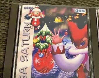 Christmas Nights into Dreams, Sega Saturn, custom case w/inserts & foam READ Description!