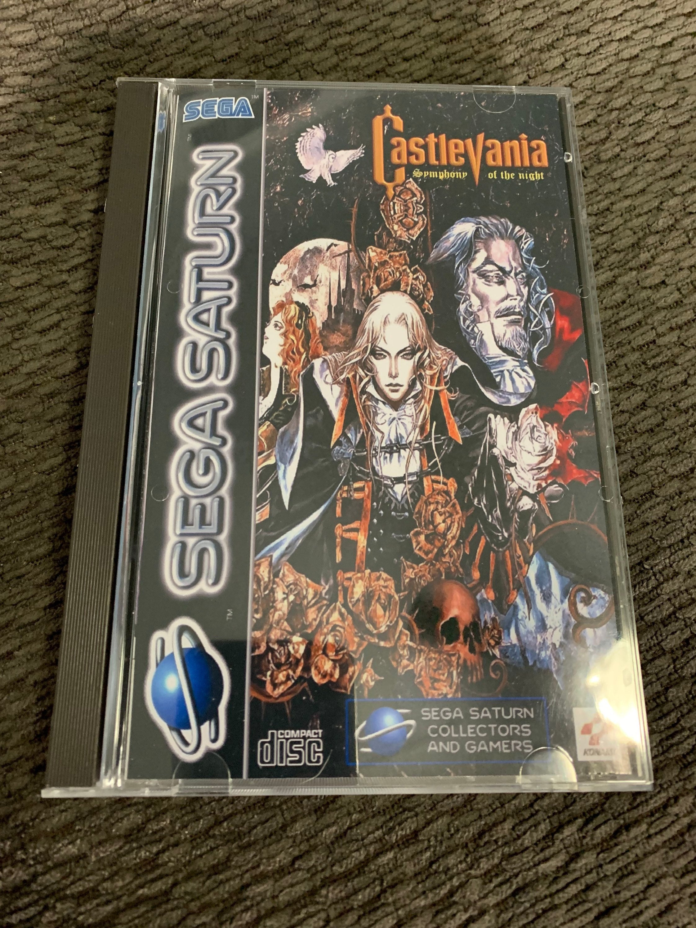 Castlevania Symphony of the Night, Sega Saturn, Custom Case