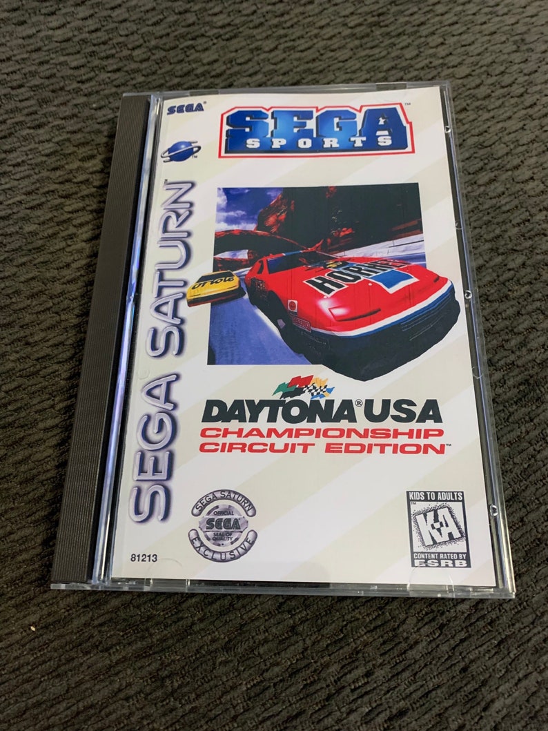 Daytona USA Championship Edition, Sega Saturn, custom case w/inserts & foam READ Description image 1