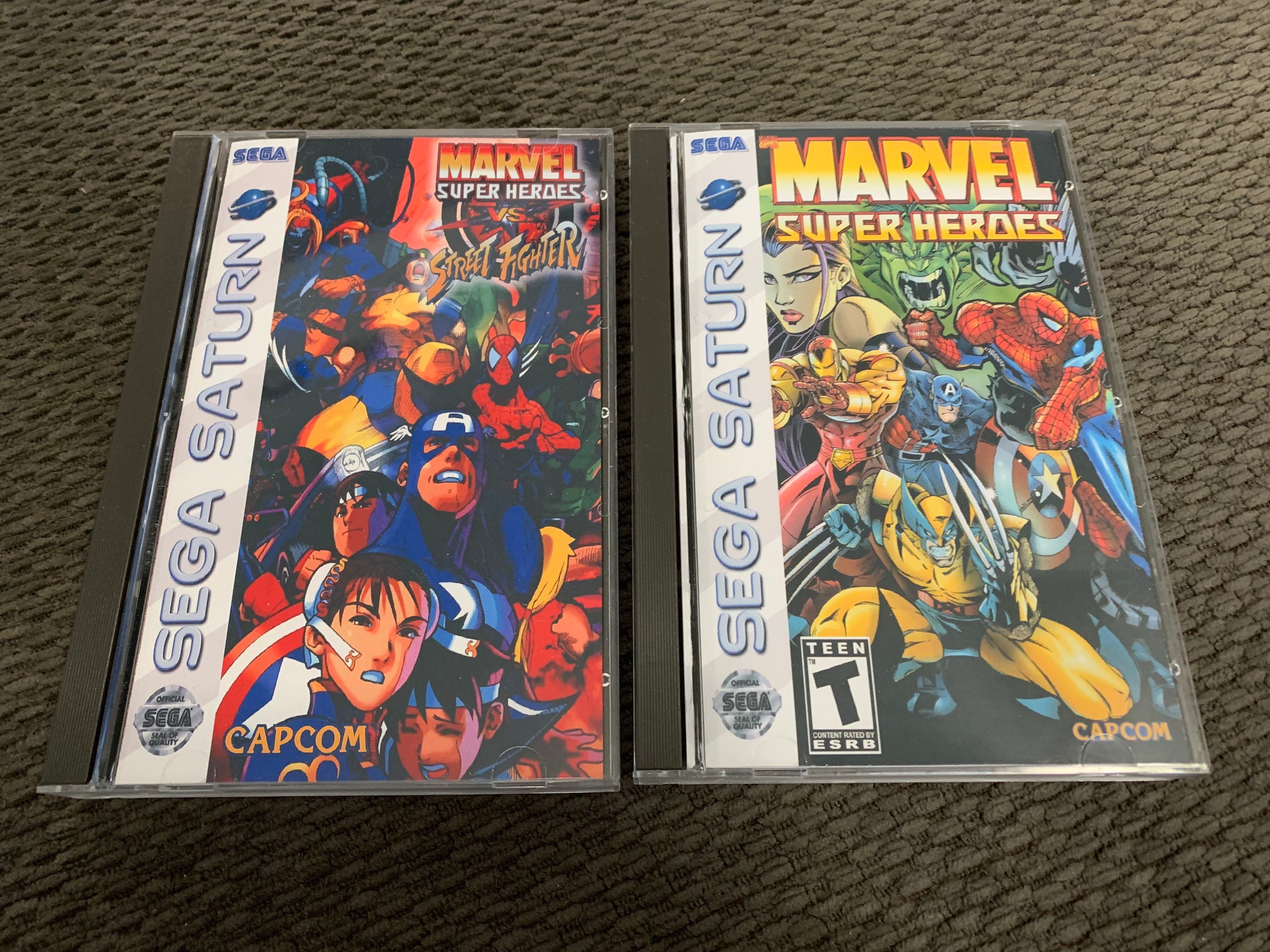 Marvel Super Heroes Vs. Street Fighter - SEGA Saturn – Retro Games  Reproduction