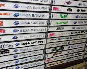 Sega Saturn, ANY TITLE, custom case w/inserts & foam, PLEASE message with desired title, read description in listing for details