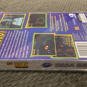 The Incredible Hulk: The Pantheon Saga, Sega Saturn, custom case w/inserts & foam READ Description image 4