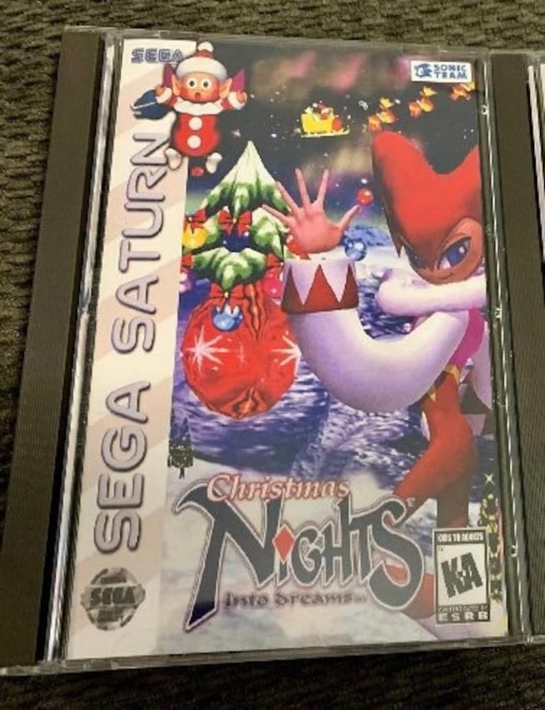 Christmas Nights into Dreams, Sega Saturn, custom case w/inserts & foam READ Description image 1