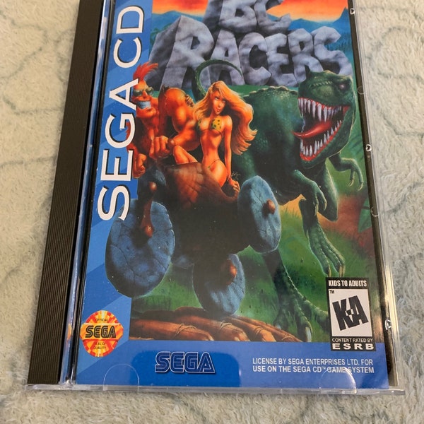 BC Racers, Sega CD, custom case w/inserts & foam READ Description!