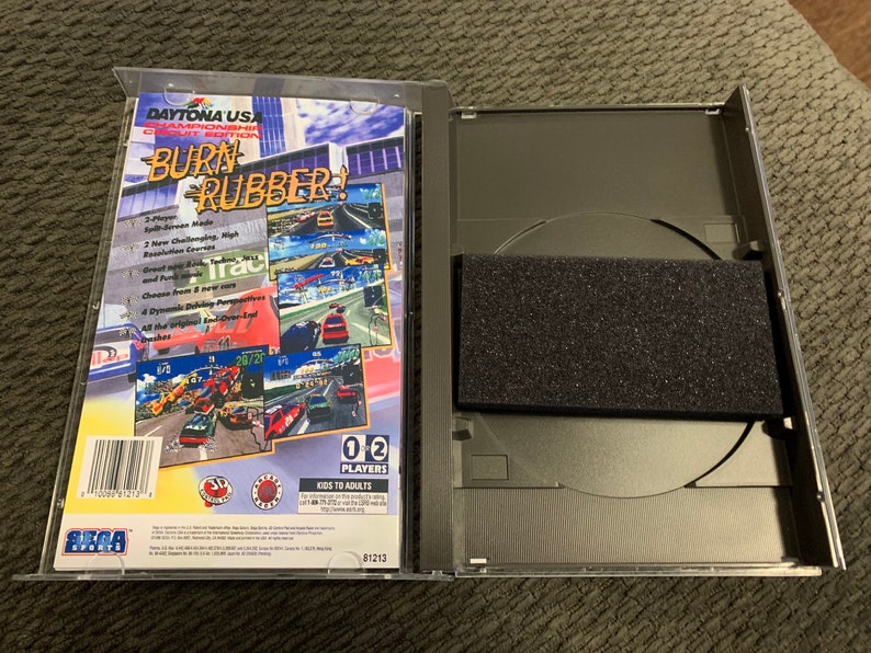Daytona USA Championship Edition, Sega Saturn, custom case w/inserts & foam READ Description image 4