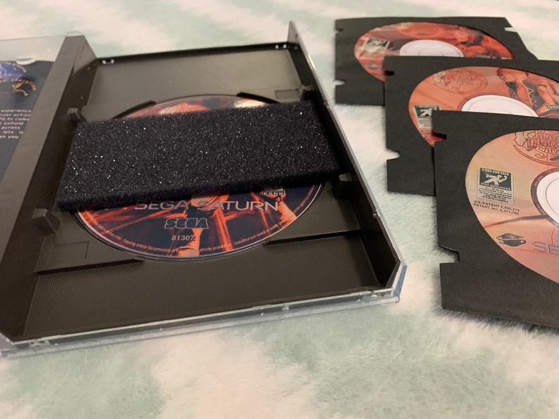 Panzer Dragoon Saga, Sega Saturn, custom case w/inserts, foam & CD sleeves READ Description image 7