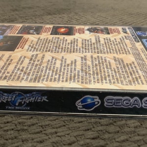 Street Fighter the movie, Sega Saturn PAL, custom case w/inserts & foam READ Description image 4