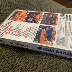 NBA Jam Extreme, Sega Saturn, coque personnalisée avec inserts et mousse LISEZ la description image 2