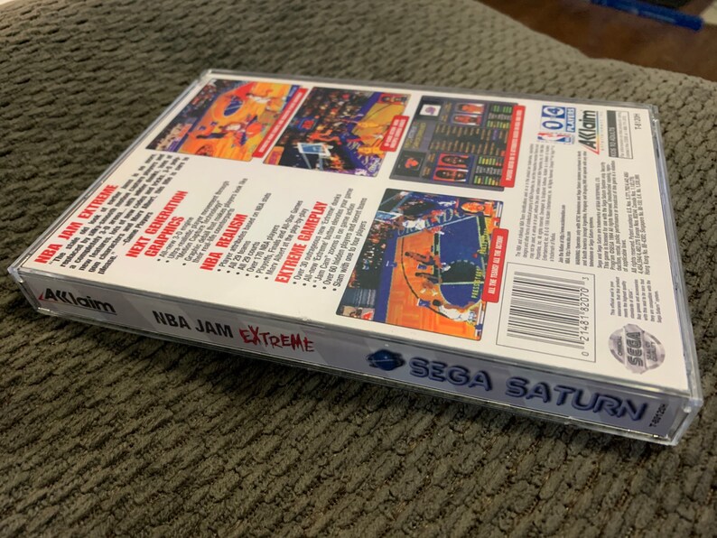 NBA Jam Extreme, Sega Saturn, coque personnalisée avec inserts et mousse LISEZ la description image 2