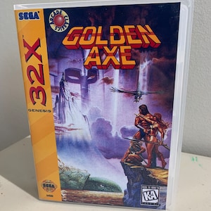 Sega Genesis 32X, Golden Axe, ANY TITLE, Genesis/32x Universal Clear Clamshell Case, FREE Shipping!