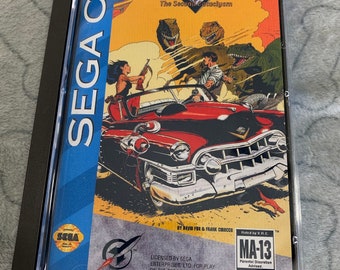 Cadillacs and Dinosaurs, Sega CD, custom case w/inserts & foam READ Description!