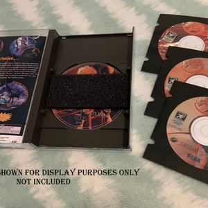 Panzer Dragoon Saga, Sega Saturn, custom case w/inserts, foam & CD sleeves READ Description image 5