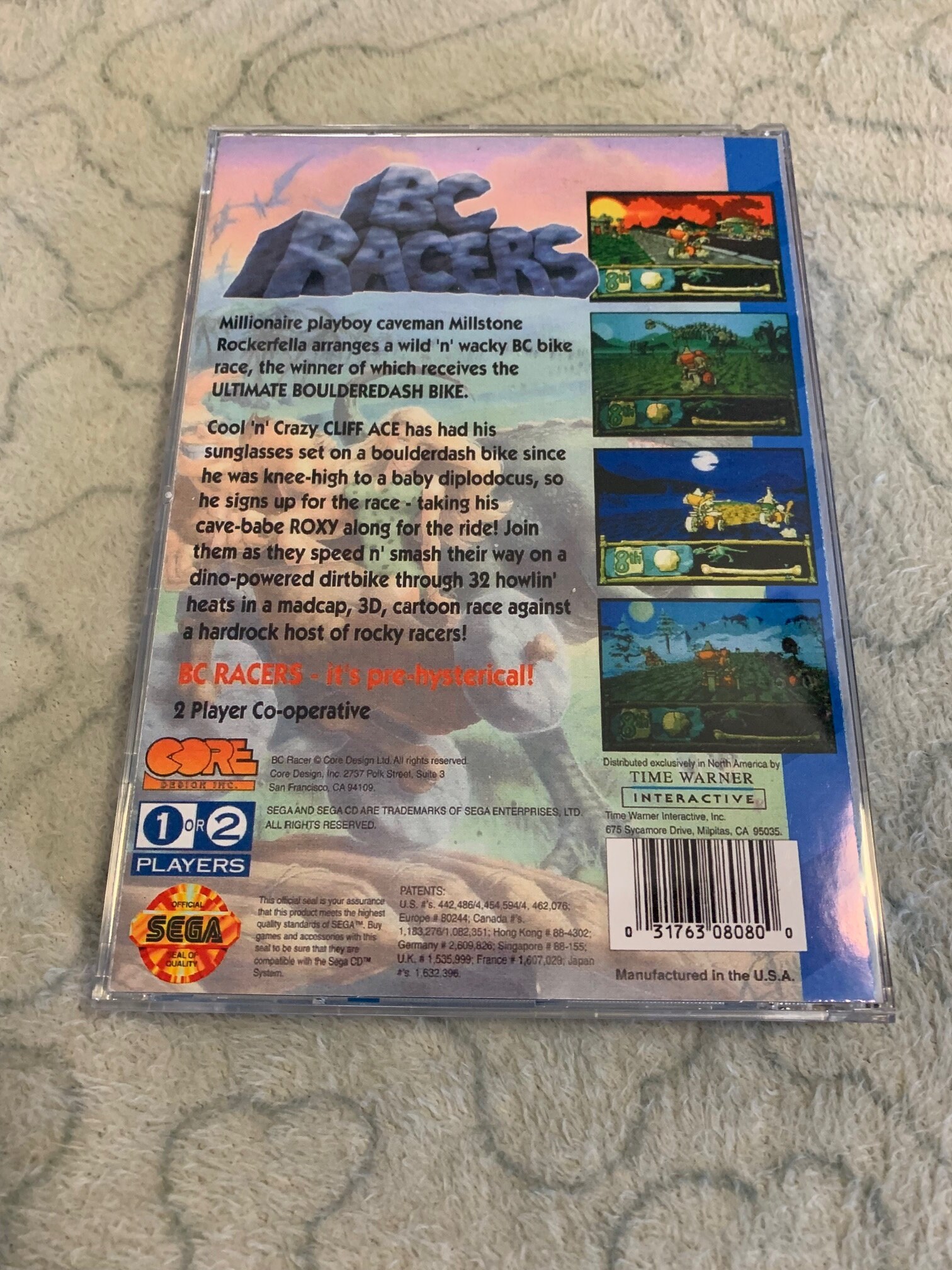 Bc Racers Cover BC Racers, Sega CD, Custom Case W/inserts & Foam READ Description! - Etsy