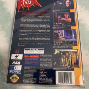 Night Trap Sega CD 32X, custom case w/inserts, foam & sleeve READ Description image 2