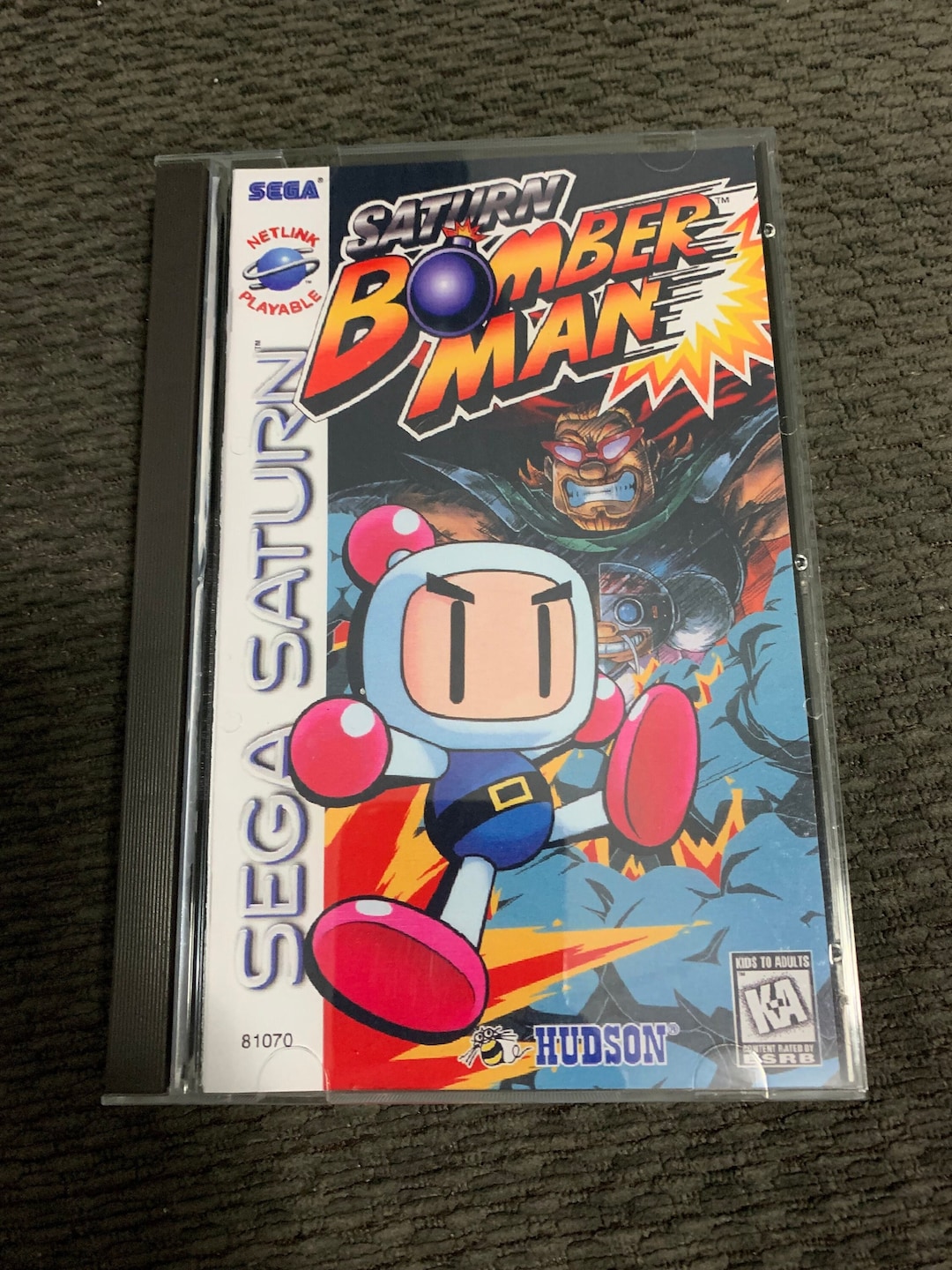 Saturn Bomberman, Sega Saturn, Custom Case W/inserts Foam READ