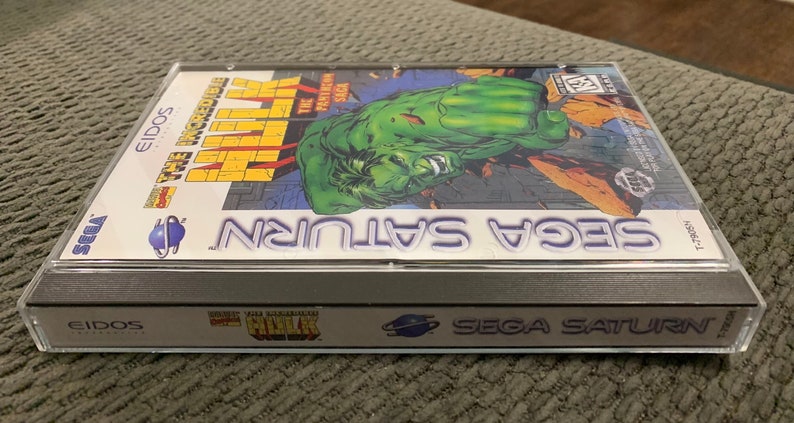 The Incredible Hulk: The Pantheon Saga, Sega Saturn, custom case w/inserts & foam READ Description image 3