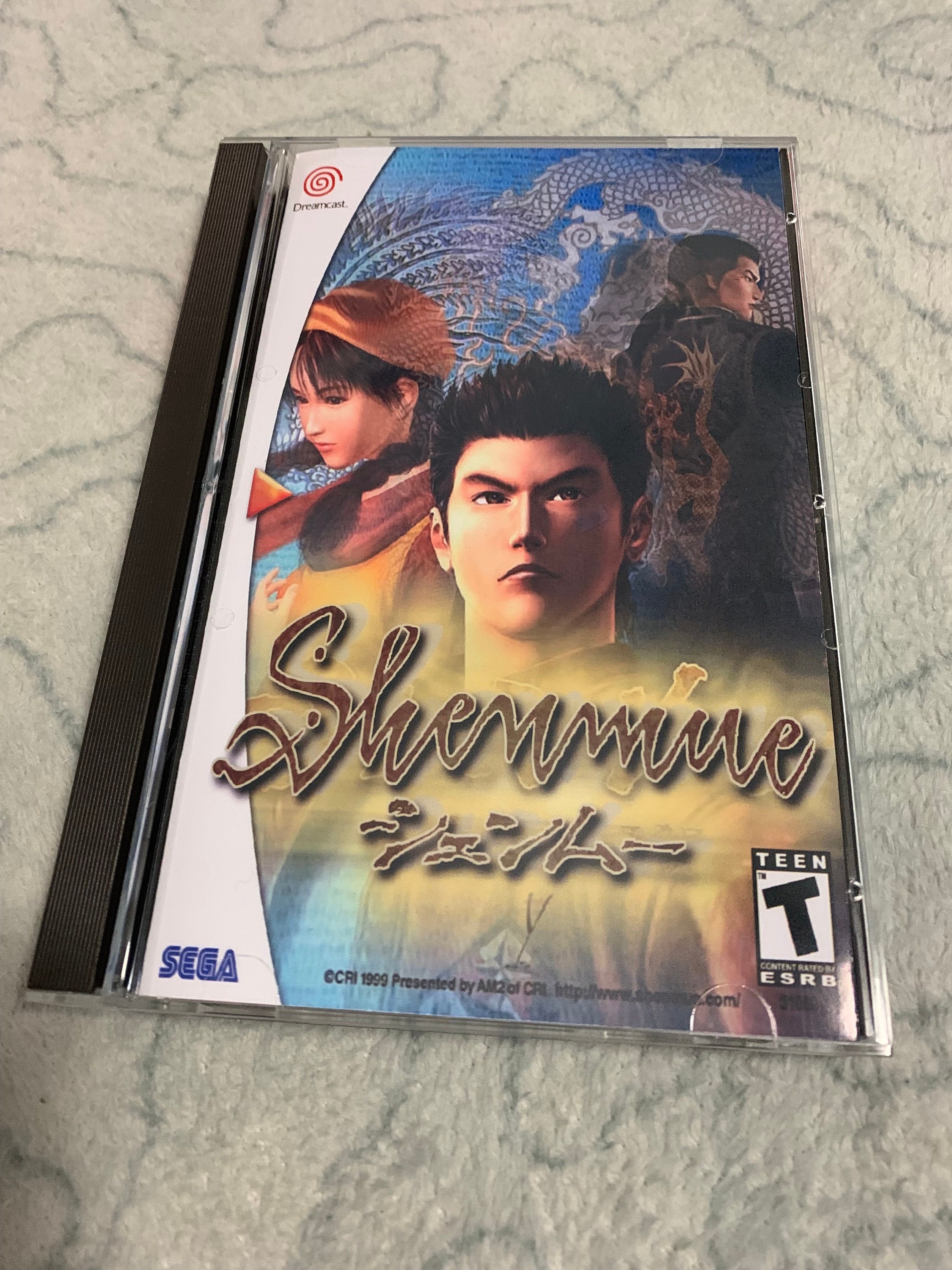 Protective Big Box Case For Dreamcast Shenmue Game - Clear Plastic Sleeve For Collector's Edition
